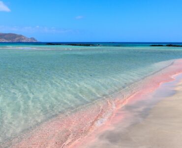 Růžová pláž Kréta